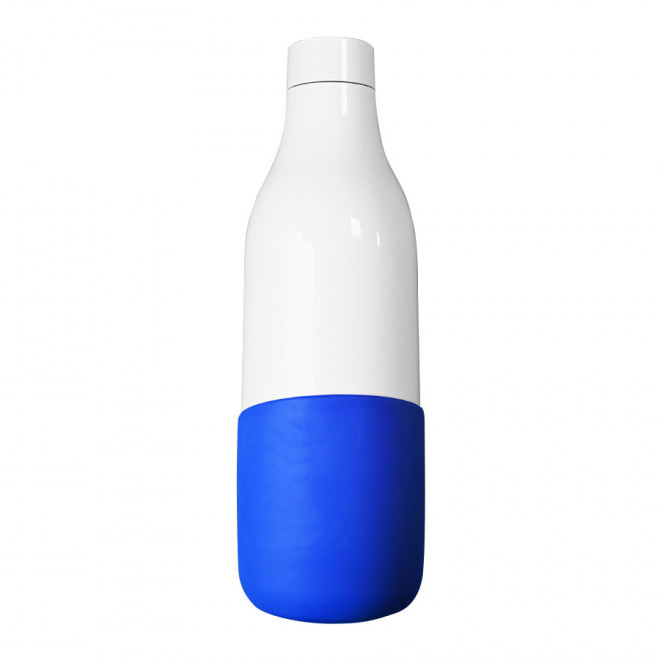 BOUTEILLE PERSONNALISABLE ISOTHERME 'OSTRAL' - blanc/bleu