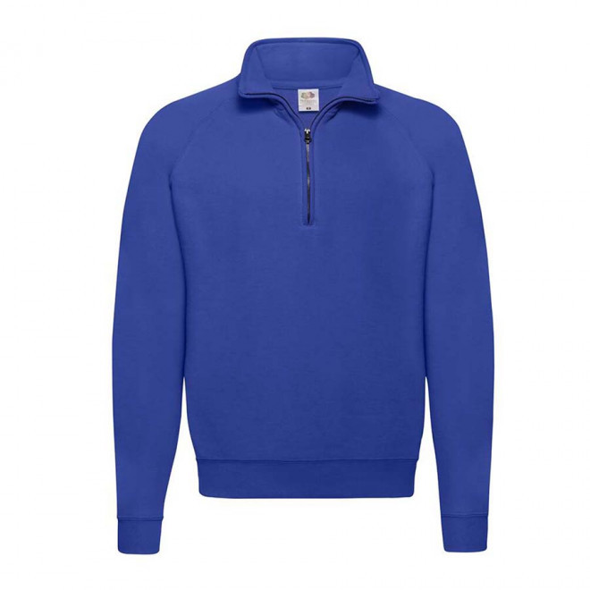 SWEAT PUBLICITAIRE COL ZIPPÉ 'GOLON' - bleu royal