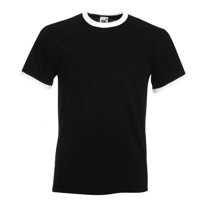 TEE-SHIRT MIXTE PERSONNALISÉ 'JOHN' - noir