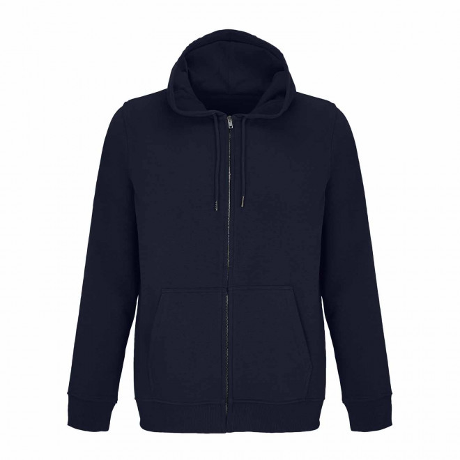 SWEAT ZIPPE A CAPUCHE PERSONNALISABLE 'CALIPSO' - bleu marine