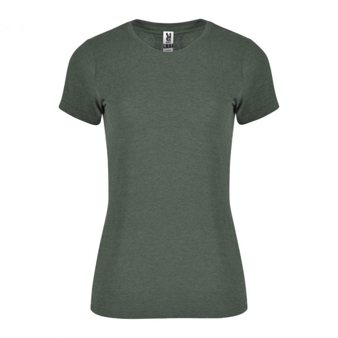 TEE-SHIRT PUBLICITAIRE FEMME 'ALI' - vert chiné