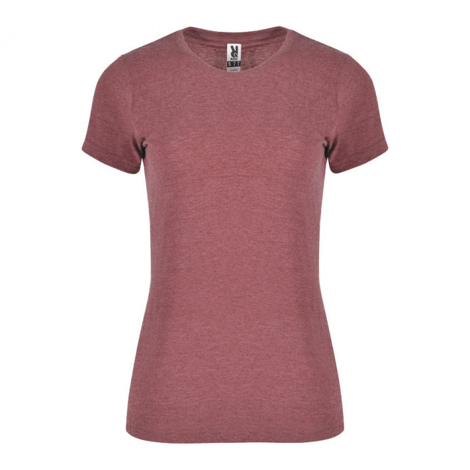 TEE-SHIRT PUBLICITAIRE FEMME 'ALI' - grenat chiné