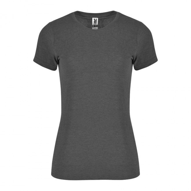 TEE-SHIRT PUBLICITAIRE FEMME 'ALI' - noir chiné