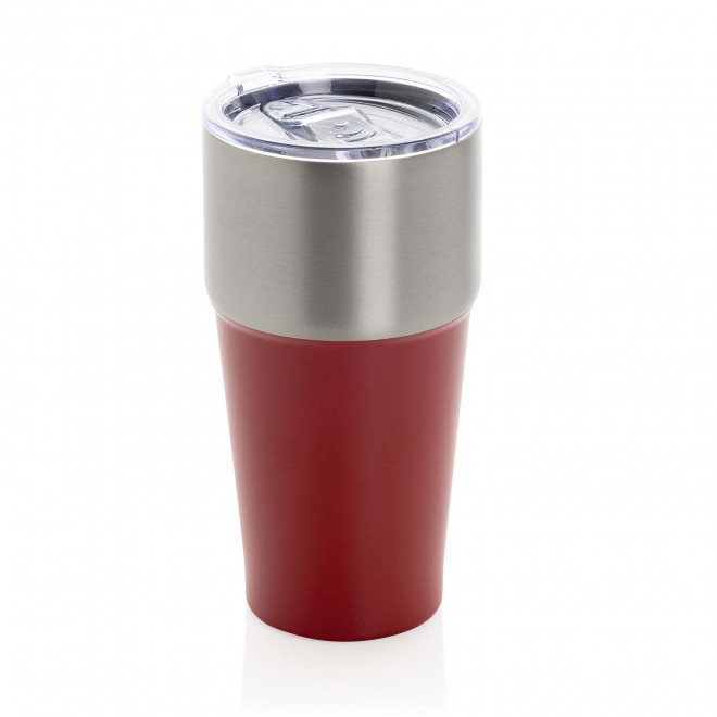 MUG ISOTHERME PERSONNALISABLE ACIER RECYCLE 500ML 'WESIGN' - rouge