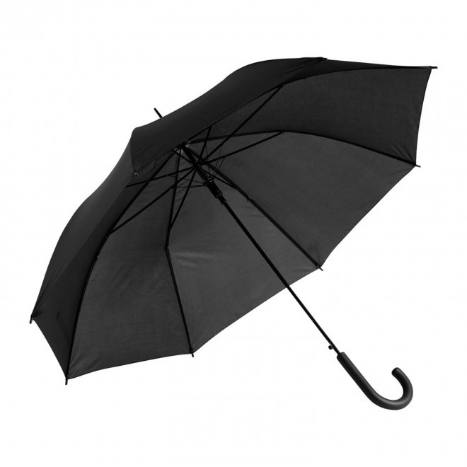 PARAPLUIE CANNE PERSONNALISABLE 'DAVOLO' - noir