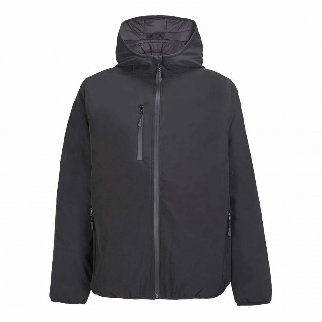 SOFTSHELL MATELASSEE HOMME PERSONNALISEE 'FALCON PADDED' - noir
