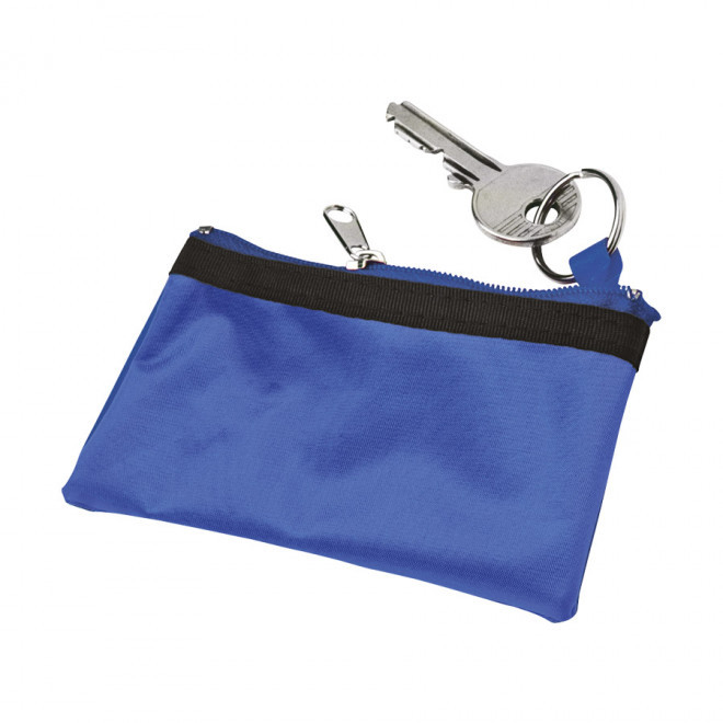 PORTE-MONNAIE/PORTE-CLES PUBLICITAIRE 'CADIX' - bleu
