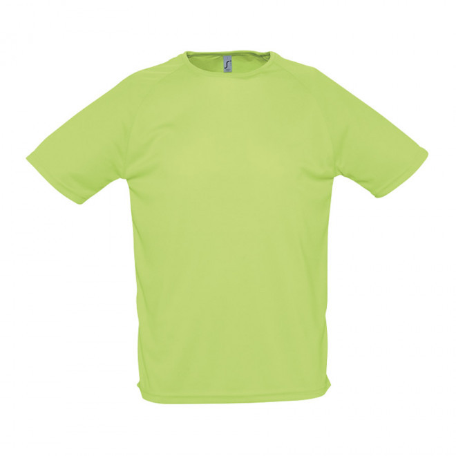 T-SHIRT PERSONNALISÉ RESPIRANT HOMME 'SPORTY' 140 GR/M² - vert pomme