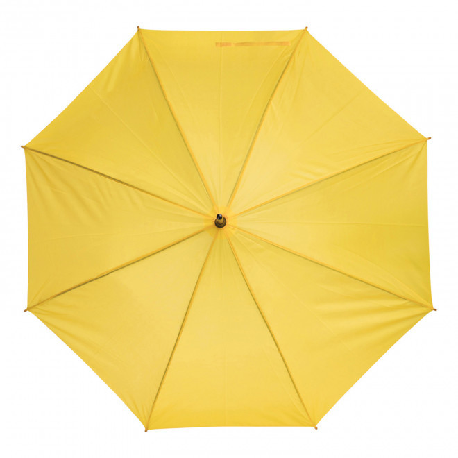 PARAPLUIE PUBLICITAIRE AUTOMATIQUE CANNE BOIS 'DUNDEE' - jaune