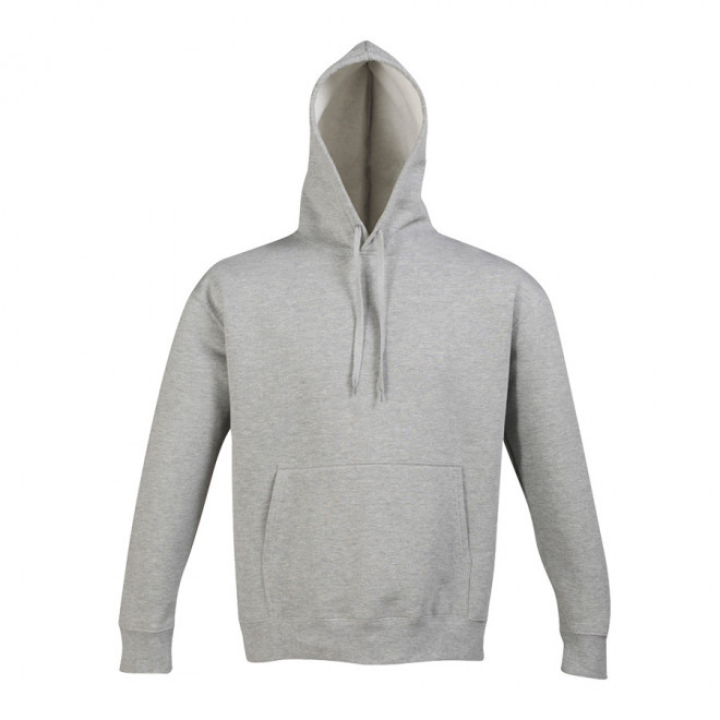 SWEAT-SHIRT PERSONNALISÉ MIXTE CAPUCHE 'SLAM' 320 GR/M² - gris chiné