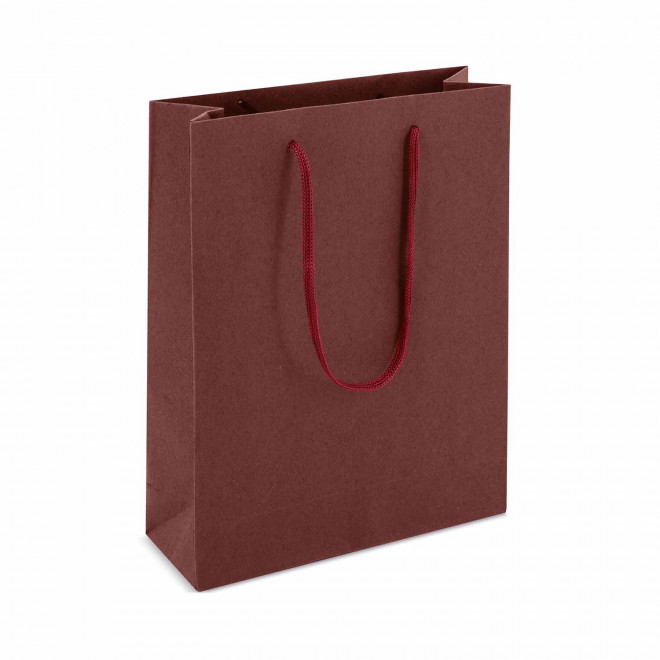 SAC CADEAU PERSONNALISE 15.5x21x6 'KARTELOS' - burgundy