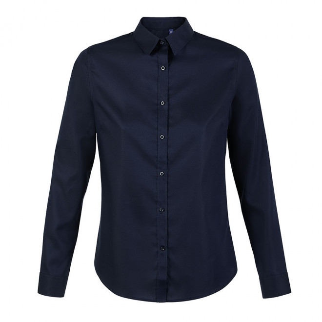 CHEMISE SANS REPASSAGE FEMME PERSONNALISÉE NEOBLU® 'BLAISE' - bleu nuit