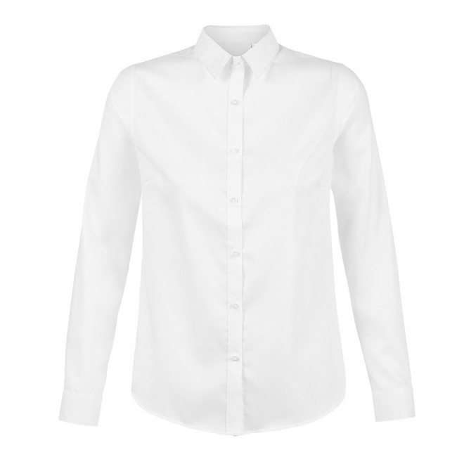CHEMISE SANS REPASSAGE FEMME PERSONNALISÉE NEOBLU® 'BLAISE' - blanc