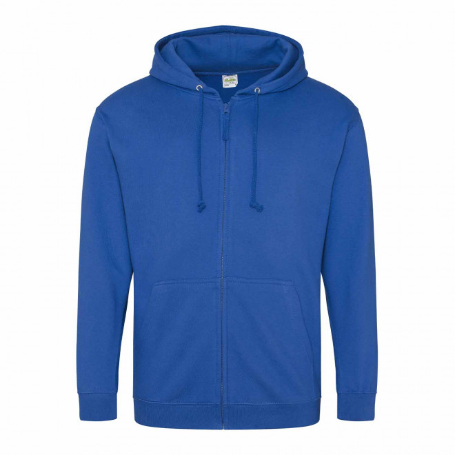 SWEAT ZIPPÉ PERSONNALISÉ À CAPUCHE HOMME 'CLUN' - bleu royal