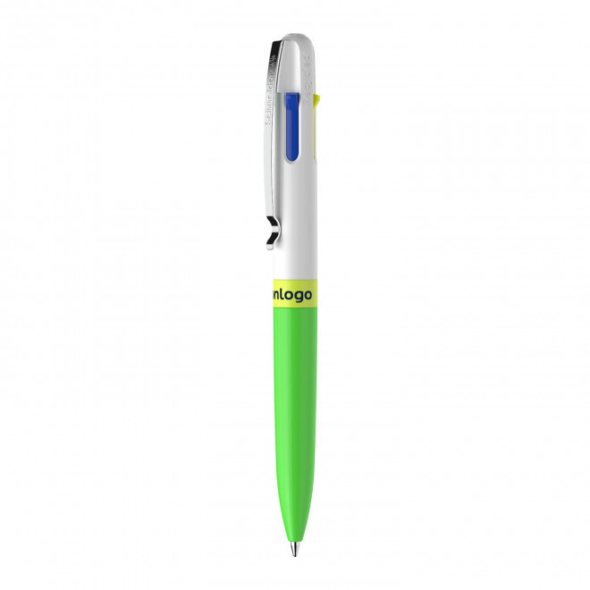STYLO 4 COULEURS PERSONNALISABLE MIX&MATCH SCHNEIDER® 'TAKE 4 NEON' - Mix and Match