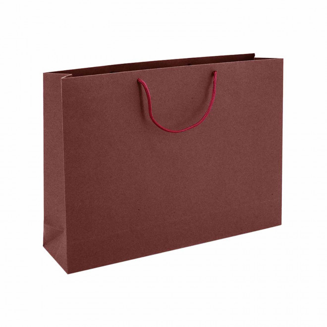 SAC CADEAU PERSONNALISE 42x30x9 'KARTELOS' - burgundy