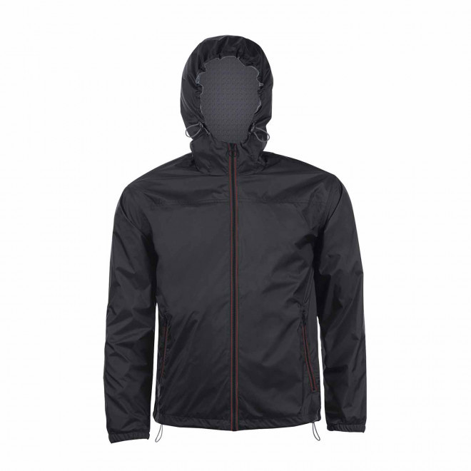 VESTE COUPE VENT PERSONNALISEE 'SKATE' - noir / gris foncé