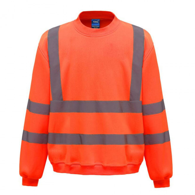 SWEAT HAUTE VISIBILITÉ PERSONNALISÉ YOKO® 'GUIDO'  - orange
