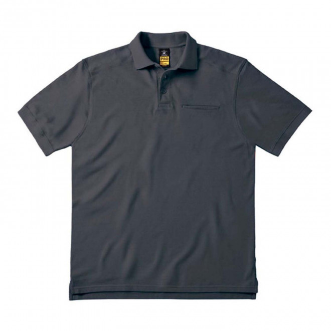 POLO DE TRAVAIL PERSONNALISÉ B&C® 'ROY' - dark grey