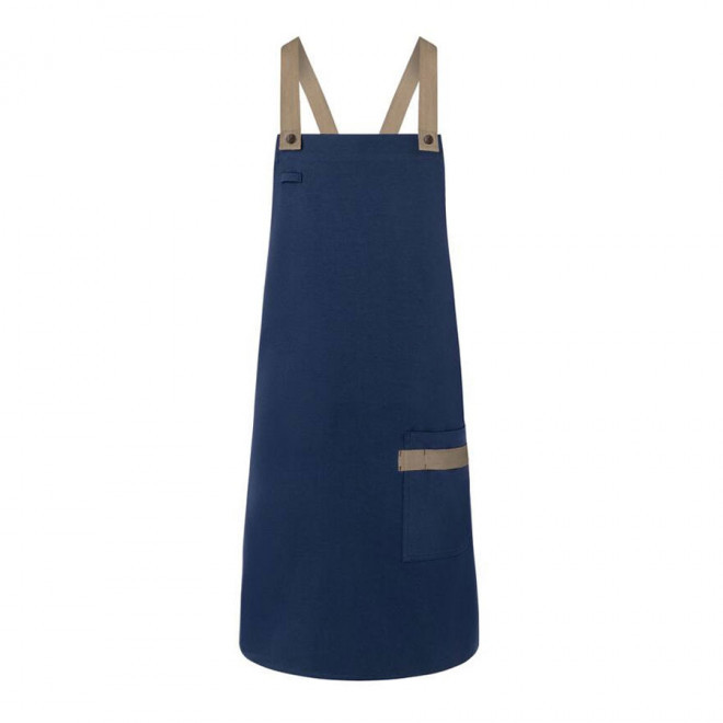 TABLIER PERSONNALISÉ STYLE URBAN KARLOWSKY® 'PREPY' - steel blue