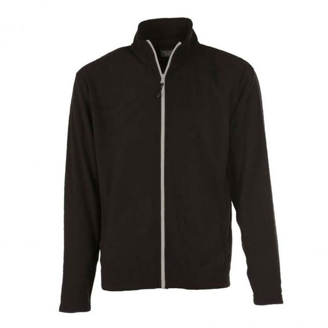 VESTE POLAIRE PERSONNALISABLE ZIPPEE HOMME 'BEAR' 300 GR/M² - black/silver