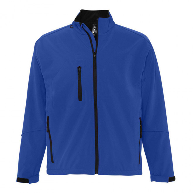 VESTE PUBLICITAIRE ZIPPÉE SOFTSHELL HOMME 'RELAX' 340 GR/M² - bleu royal