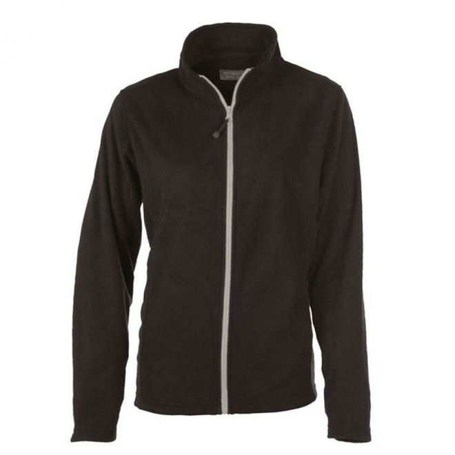 VESTE POLAIRE PERSONNALISABLE ZIPPEE FEMME 'BEAR' 300 GR/M² - black/silver