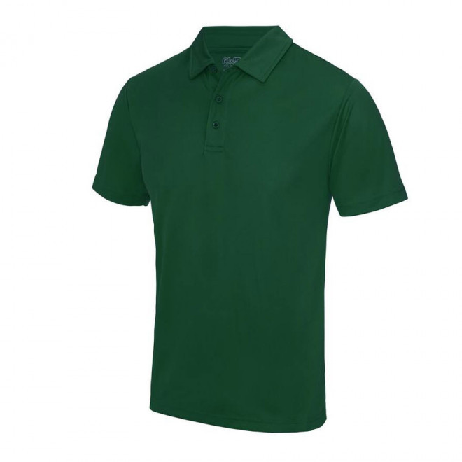 POLO PERSONNALISÉ HOMME RESPIRANT JUST COOL® 'ASTI' - bottle green