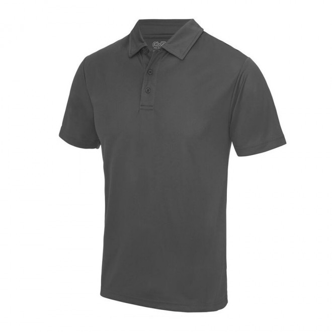 POLO PERSONNALISÉ HOMME RESPIRANT JUST COOL® 'ASTI' - charcoal