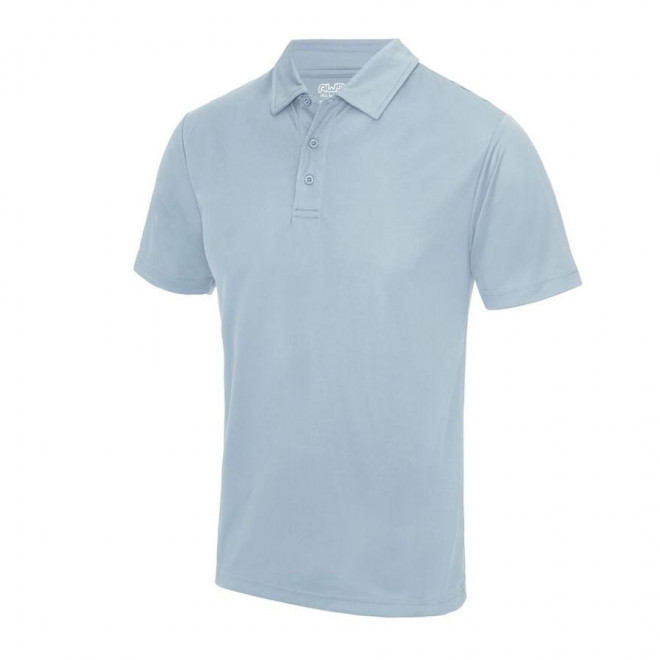 POLO PERSONNALISÉ HOMME RESPIRANT JUST COOL® 'ASTI' - sky blue