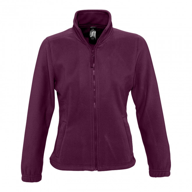 VESTE POLAIRE PUBLICITAIRE ZIPPEE FEMME 'NORTH' 300 GR/M² - bordeaux