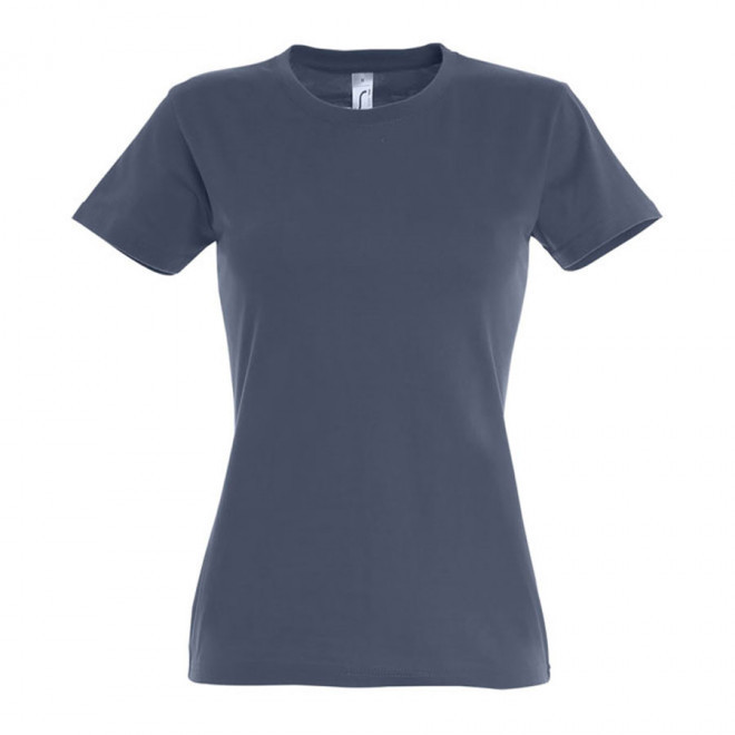 TEE-SHIRT PERSONNALISÉ FEMME 'IMPERIAL' - FABRICATION EXPRESS 4J - denim