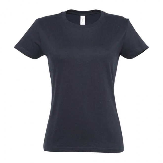 TEE-SHIRT PERSONNALISÉ FEMME 'IMPERIAL' - FABRICATION EXPRESS 4J - bleu marine