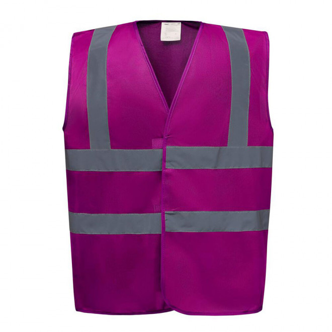 GILET DE SÉCURITÉ PERSONNALISÉ 'SECUR' - raspberry