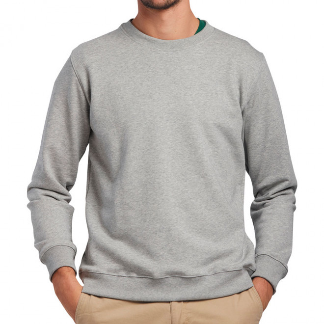 SWEAT PERSONNALISÉ MADE IN FRANCE LES FILOSOPHES® 'VOLTAIRE' - gris chiné