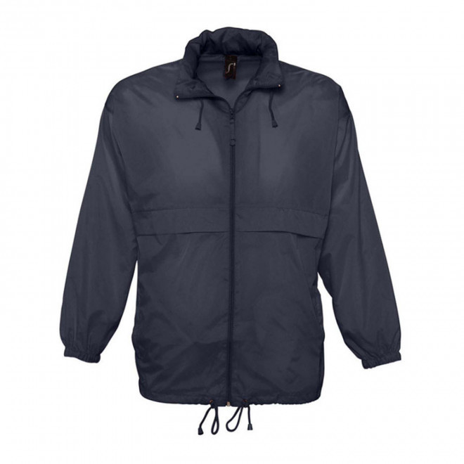 COUPE-VENT PERSONNALISABLE IMPERMEABLE MIXTE 'SURF' - FABRICATION RAPIDE 4 JOURS - bleu marine