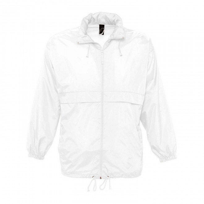 COUPE-VENT PERSONNALISABLE IMPERMEABLE MIXTE 'SURF' - FABRICATION RAPIDE 4 JOURS - blanc