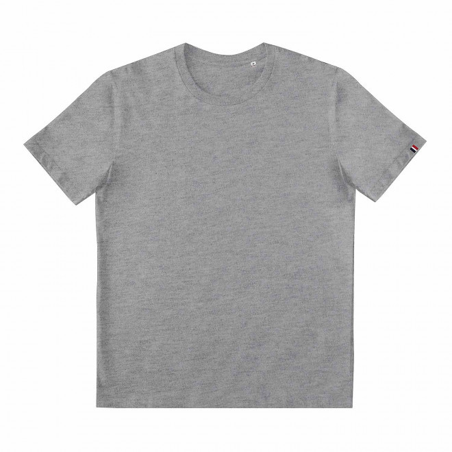 TEE-SHIT MIXTE MIF PERSONNALISABLE COULEUR ATF® 'SACHA' 170G/M2 - gris chiné