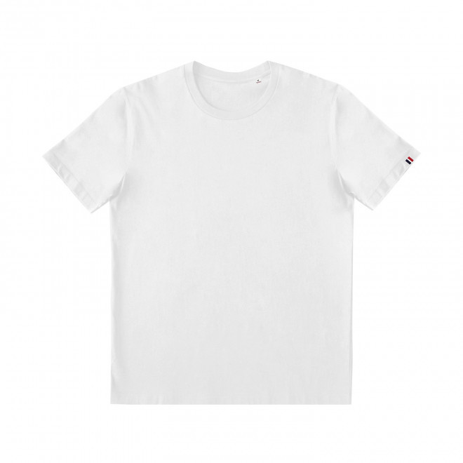 TEE-SHIT MIXTE PERSONNALISABLE BLANC MIF ATF® 'SACHA' 170G/M2 - blanc