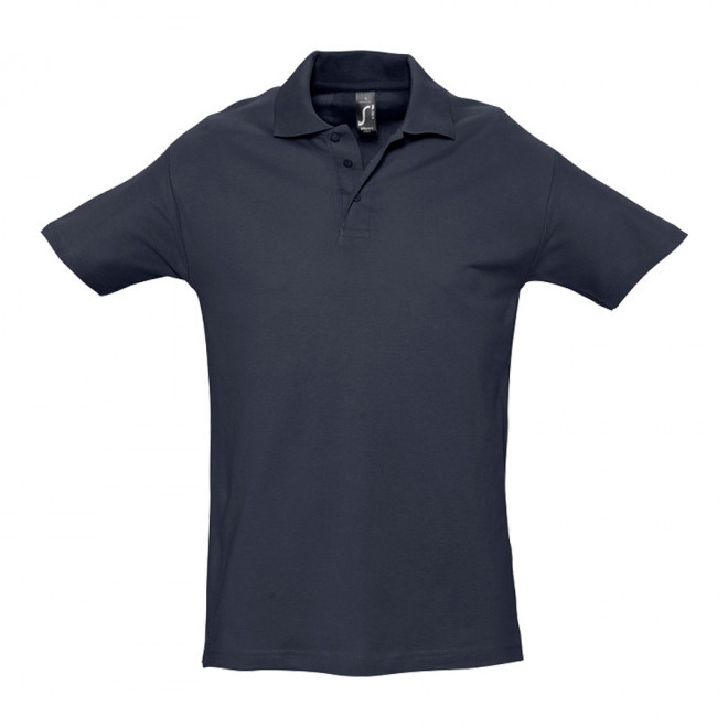 POLO PERSONNALISÉ HOMME 'SPRING' COULEUR 210 GR/M² - marine