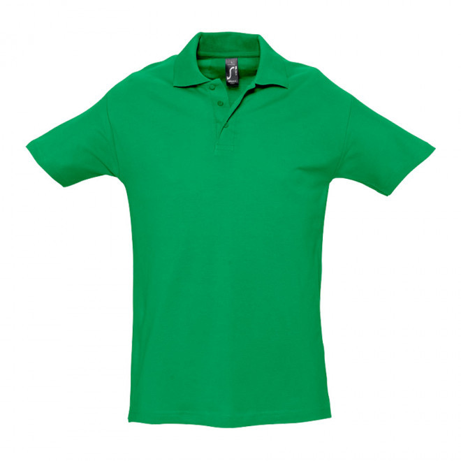 POLO PERSONNALISÉ HOMME 'SPRING' COULEUR 210 GR/M² - vert prairie