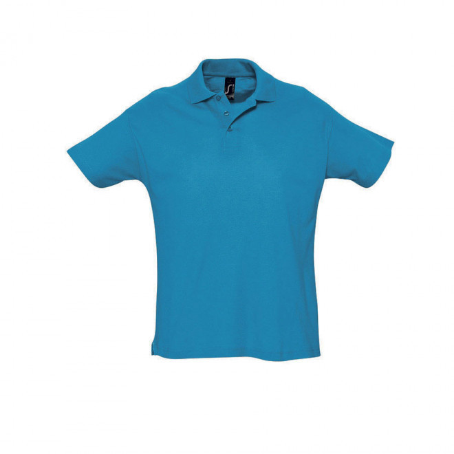 POLO PUBLICITAIRE HOMME 'SUMMER' COULEUR 170 GR/M² - aqua