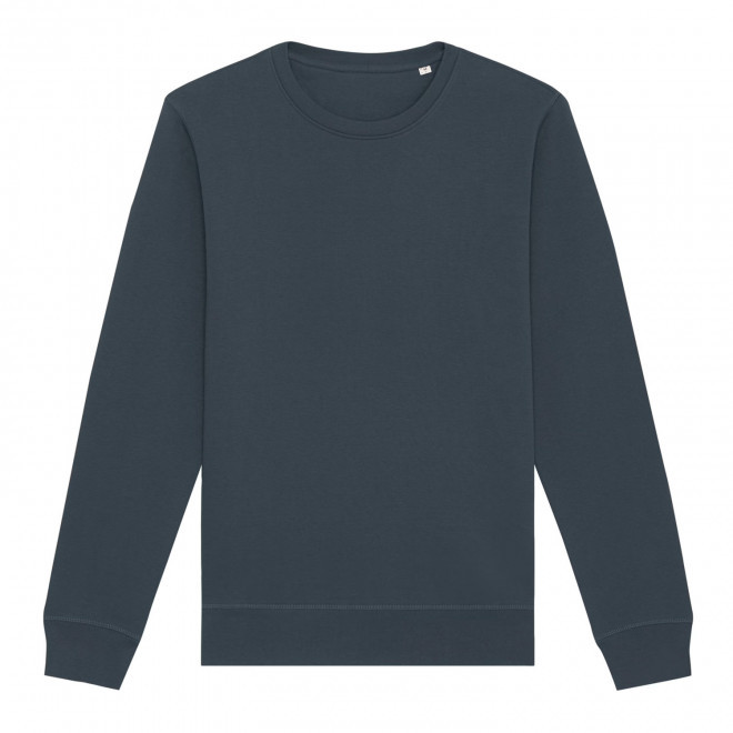 SWEAT MIXTE COL ROND S/S® PERSONNALISABLE 'ROLLER' - india ink grey