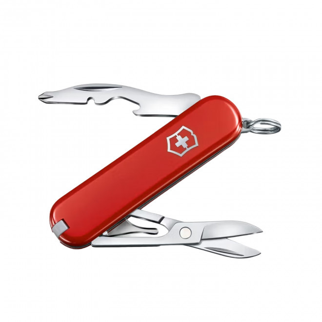 COUTEAU SANS LAME VICTORINOX PERSONNALISE 'JETSETTER' - rouge