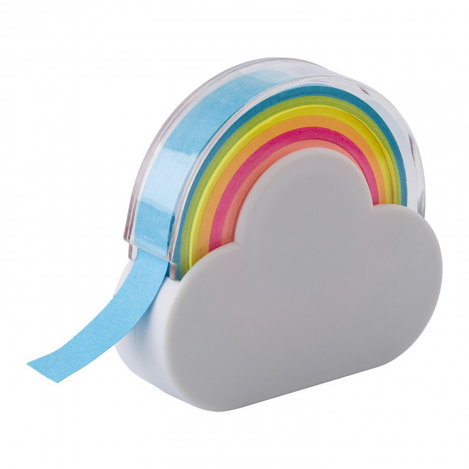 DISTRIBUTEUR MARQUE PAGE PERSONNALISABLE 'CLOUDI' - blanc