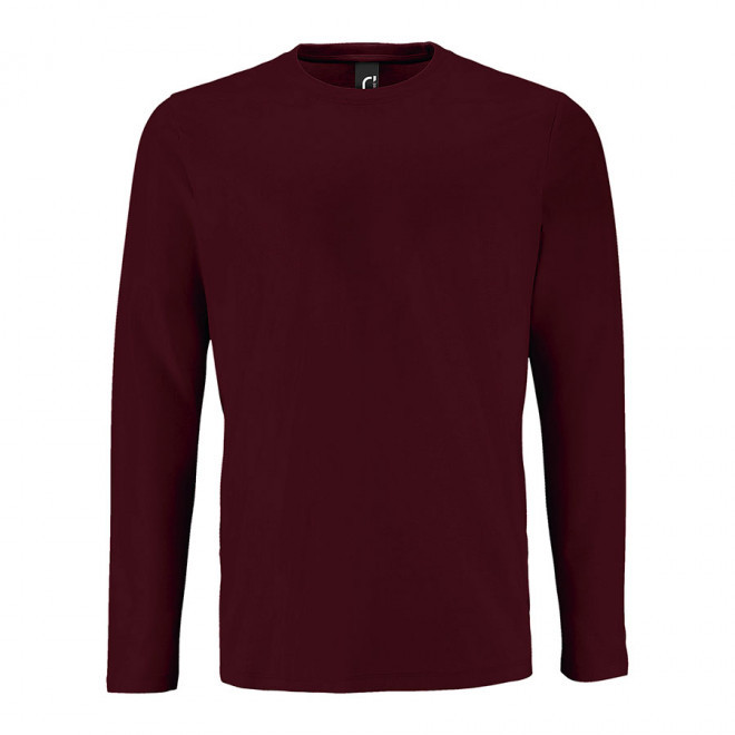 TEE-SHIRT PERSONNALISABLE HOMME ML 'IMPERIAL LSL' - bordeaux