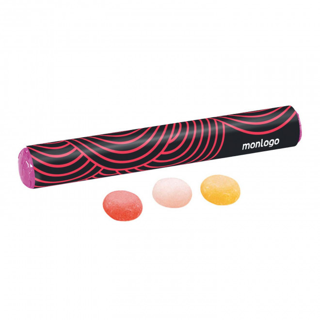 TUBE DE BONBONS PERSONNALISÉ MENTOS®  'NARIKO' - fruits