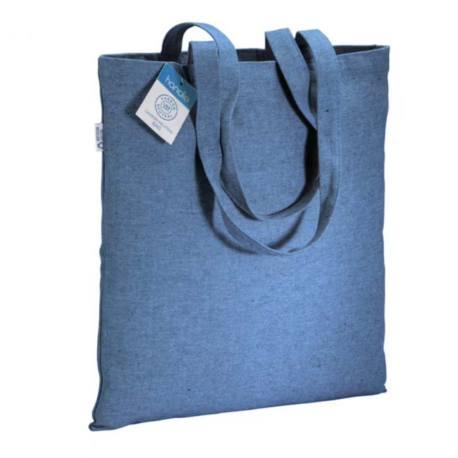 TOTE-BAG PERSONNALISÉ RECYCLE A IMPACT CARBONE NEUTRE 'MALOY' - bleu