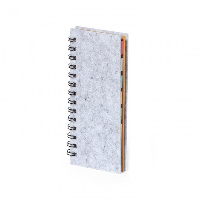 MINI CARNET MEMO PERSONNALISABLE 'ARKANI' - gris