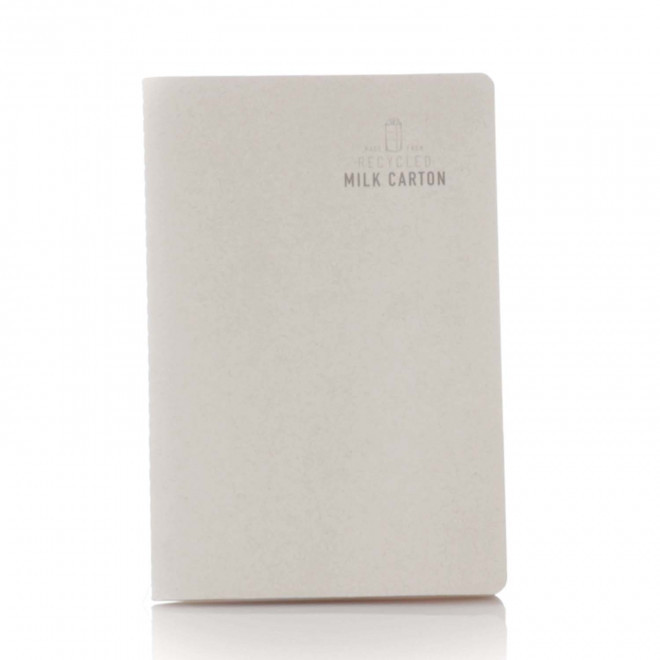 CAHIER A5 PERSONNALISABLE 'LATTI' - blanc cassé